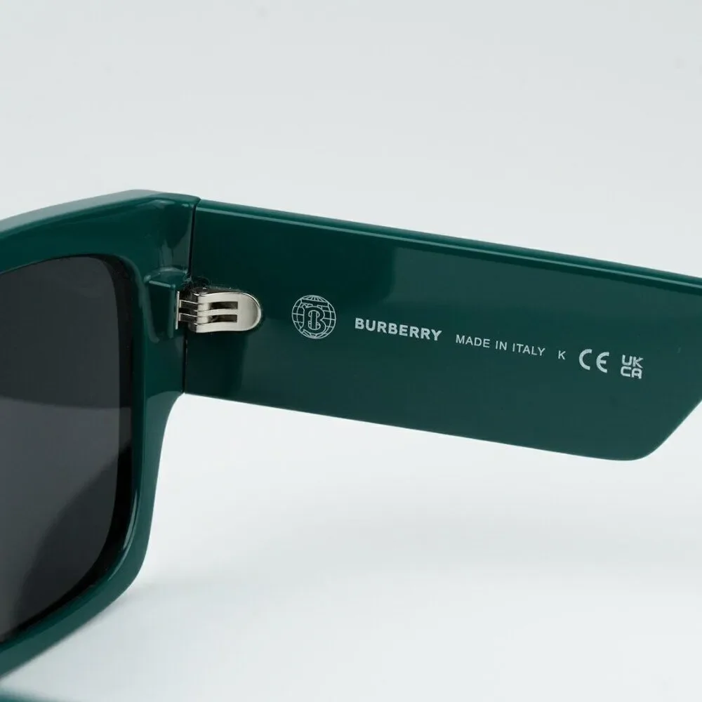 NEW Burberry BE4397U MICAH 407187 Green Dark Grey Unisex Sunglasses
